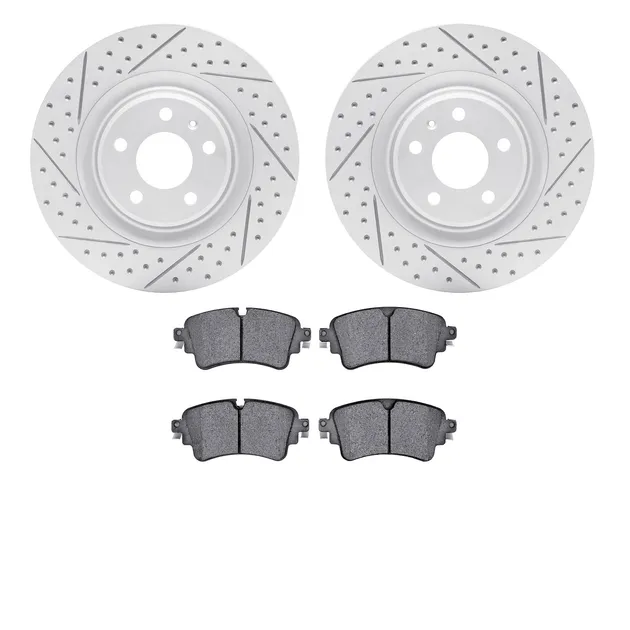 R1 Concepts WBUN1-73074 Brake Rotors - Carbon Coated - D/S W/ Optimum Oe Pads
